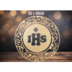 Tabliczka z IHS 40cm, sklejka 3mm